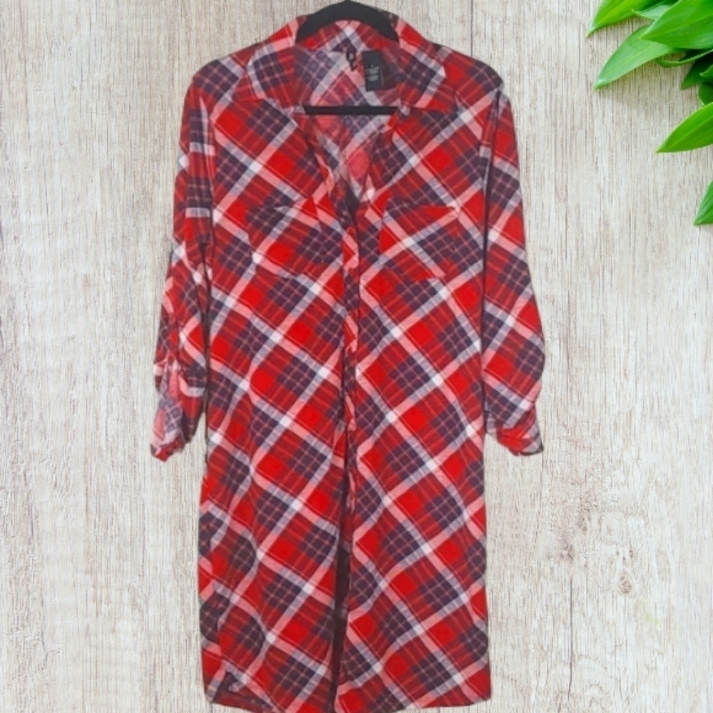KRISTIN Nicole Plaid Dress size large